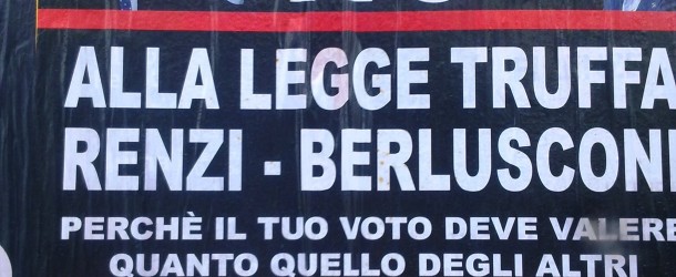 no alla legge truffa renzi-berlusconi